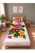 Hand Painted Rayon Bedsheet Set Single Size